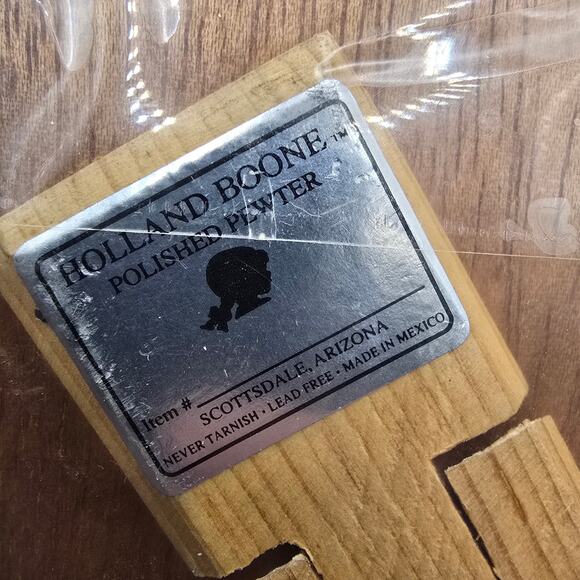 Holland Boone Polished Pewter Dimensional Golf Picture Frame Photo 4x6 - Picture 4 of 4